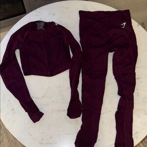 Burgundy Activewear Set